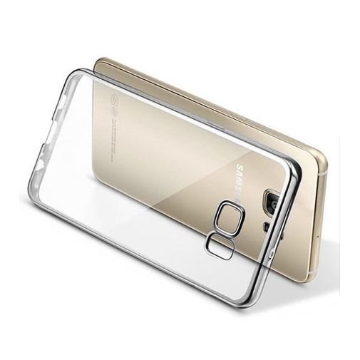 Galaxy S7 silikonowe etui platynowane SLIM kolor srebrne EtuiStudio