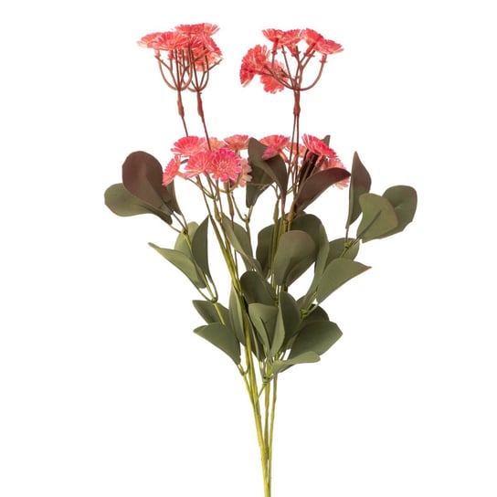 Gałązka pojedyncza do wazonu dekoracja MEUR z kwiatami różowa 65 cm HOMLA Homla