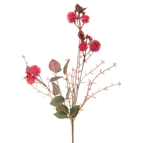 Gałązka roślinka dekoracyjna sztuczna GRANA z kulkami bordowa 47 cm HOMLA Homla