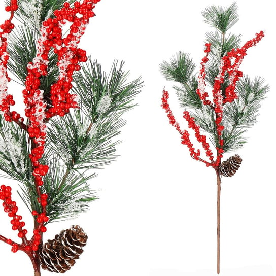 Gałązka świąteczna do stroika dekoracja 58 cm Springos