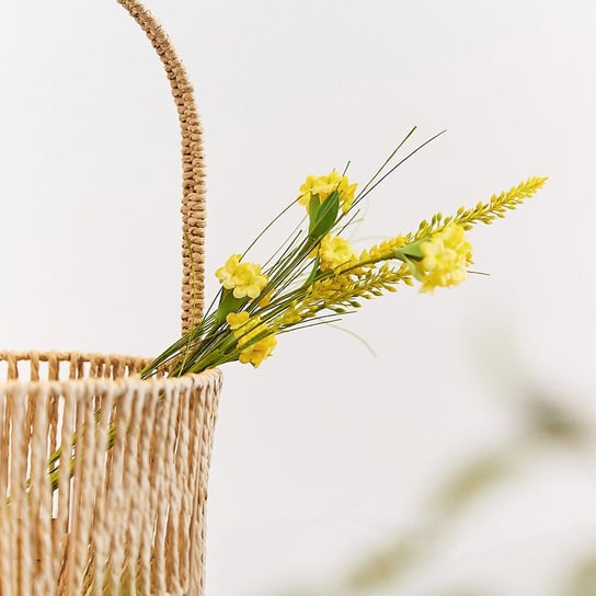 Gałązka sztuczna MEADOW z małymi kwiatkami żółta 53 cm HOMLA Homla