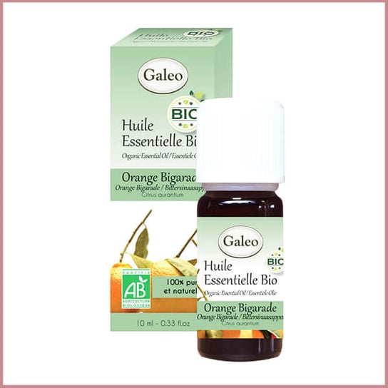 Galeo, Olejek eteryczny BIO z gorzkiej pomarańczy, 10 ml Galeo