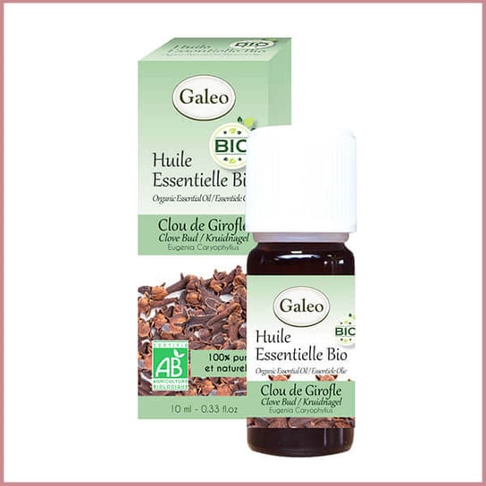 Galeo, Olejek eteryczny BIO z goździków, 10 ml Galeo