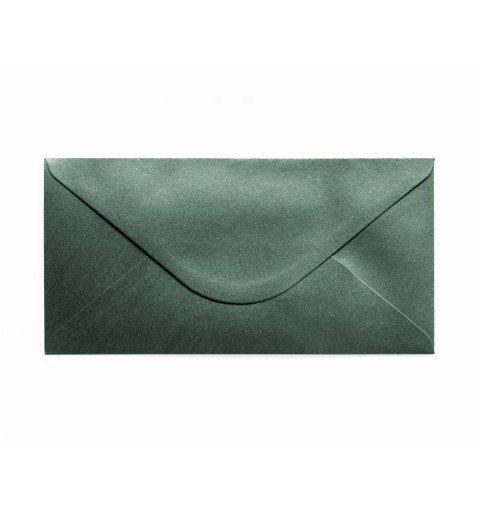 Galeria Papieru, Koperta DL Pearl zielony K, 150g/m2, op/10szt. Galeria Papieru