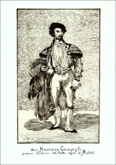 Galeria Plakatu, Don Mariano Camprubi( Le Bailarin), Edouard Manet, 21x29,7 cm Galeria Plakatu