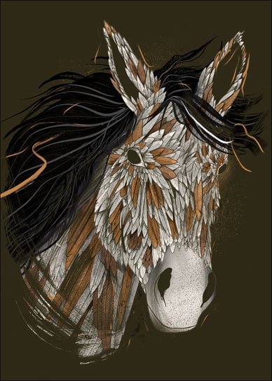Galeria Plakatu, Feathered Horse, 40x50 cm Galeria Plakatu