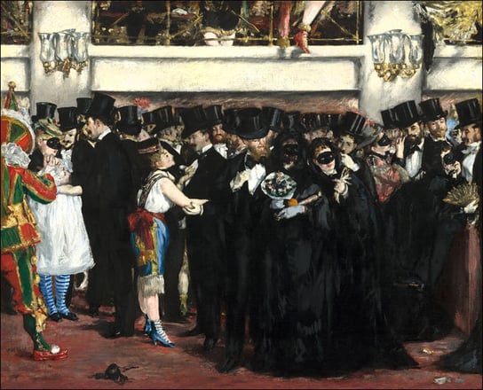 Galeria Plakatu, Masked Ball At The Opera, Edouard Manet, 29,7x21 cm Galeria Plakatu
