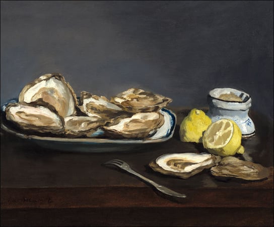 Galeria Plakatu, Oysters, Edouard Manet, 100x70 cm Galeria Plakatu