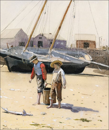 Galeria Plakatu, Plakat, A Basket of Clams, Winslow Homer, 59,4x84,1 cm Galeria Plakatu