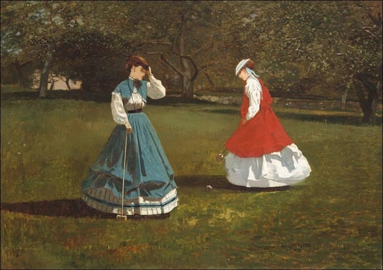 Galeria Plakatu, Plakat, A Game of Croquet, Winslow Homer, 84,1x59,4 cm Galeria Plakatu