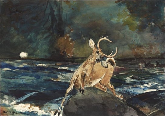 Galeria Plakatu, Plakat, A Good Shot, Adirondacks, Winslow Homer, 91,5x61 cm Galeria Plakatu