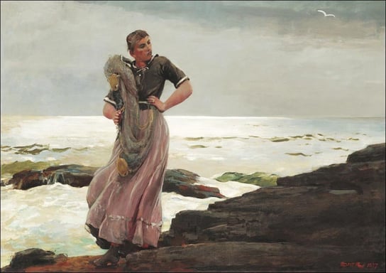 Galeria Plakatu, Plakat, A Light on the Sea, Winslow Homer, 29,7x21 cm Galeria Plakatu