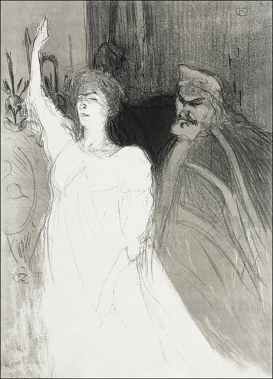 Galeria Plakatu, Plakat, A Princely Idyl, Clara Ward, Henri De Toulouse-Lautrec, 42x59,4 cm Galeria Plakatu