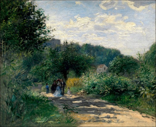 Galeria Plakatu, Plakat, A Road In Louveciennes, Auguste Renoir, 84,1x59,4 cm Galeria Plakatu