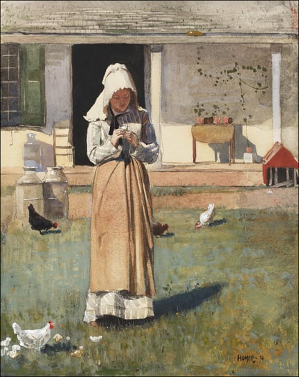 Galeria Plakatu, Plakat, A Sick Chicken, Winslow Homer, 29,7x21 cm Galeria Plakatu