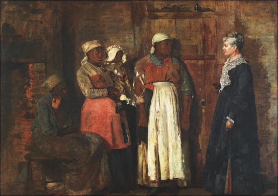 Galeria Plakatu, Plakat, A Visit from the Old Mistress, Winslow Homer, 42x29,7 cm Galeria Plakatu