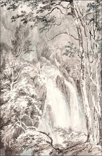 Galeria Plakatu, Plakat, A Waterfall, William Turner, 40x50 cm Galeria Plakatu