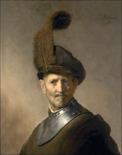 Galeria Plakatu, Plakat, An Old Man in Military Costume, Rembrandt, 20x30 cm Galeria Plakatu