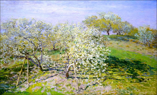 Galeria Plakatu, Plakat, Apple trees in bloom, Claude Monet, 29,7x21 cm Galeria Plakatu