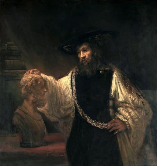Galeria Plakatu, Plakat, Aristotle with a Bust of Homer, Rembrandt, 29,7x42 cm Galeria Plakatu