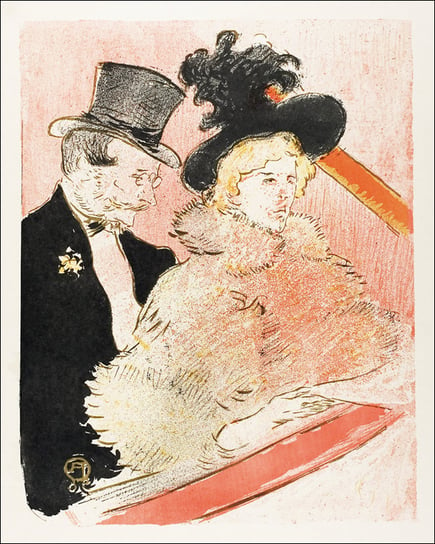 Galeria Plakatu, Plakat, At the Concert, Henri De Toulouse-Lautrec, 21x29,7 cm Galeria Plakatu