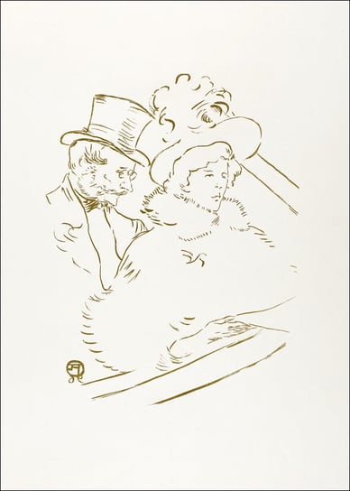 Galeria Plakatu, Plakat, At the Concert, Henri De Toulouse-Lautrec, 59,4x84,1 cm Galeria Plakatu
