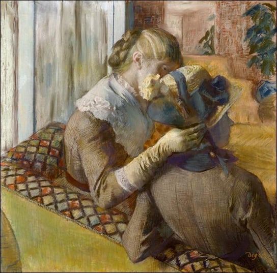 Galeria Plakatu, Plakat, At the Milliner&rsquo;s, Edgar Degas, 30x30 cm Galeria Plakatu