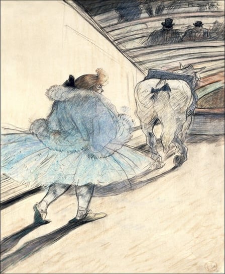 Galeria Plakatu, Plakat, Au cirque Entrèe en piste, Henri de Toulouse-Lautrec, 59,4x84,1 cm Galeria Plakatu