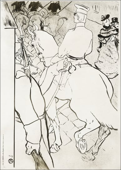 Galeria Plakatu, Plakat, Babylone d’Allemagne, Henri De Toulouse-Lautrec, 70x100 cm Galeria Plakatu