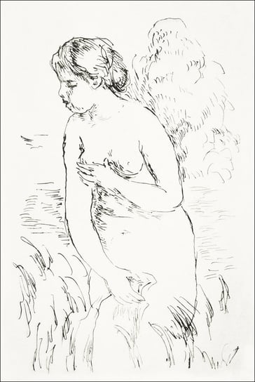 Galeria Plakatu, Plakat, Baigneuse debout, à mi-jambes, Pierre-Auguste Renoir, 59,4x84,1 cm Galeria Plakatu