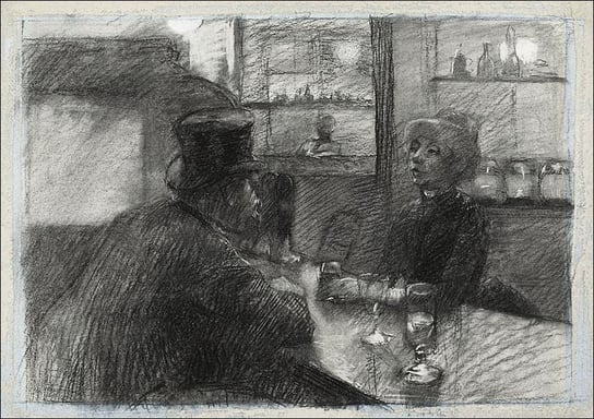 Galeria Plakatu, Plakat, Bar of the Café of the rue de Rome, Henri De Toulouse-Lautrec, 50x40 cm Galeria Plakatu