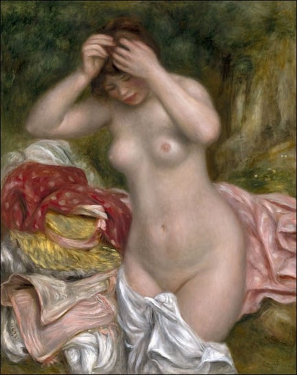 Galeria Plakatu, Plakat, Bather Arranging Her Hair, Auguste Renoir, 59,4x84,1 cm Galeria Plakatu