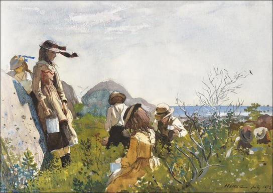 Galeria Plakatu, Plakat, Berry Pickers, Winslow Homer, 100x70 cm Galeria Plakatu