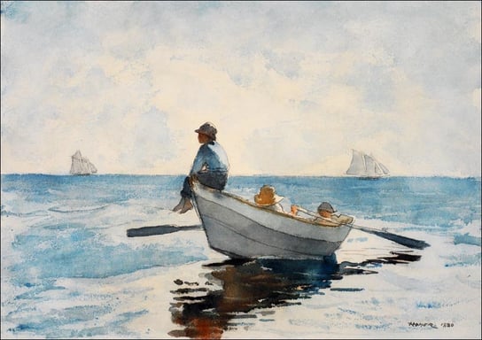 Galeria Plakatu, Plakat, Boys in a Dory, Winslow Homer, 100x70 cm Galeria Plakatu