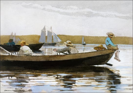 Galeria Plakatu, Plakat, Boys in a Dory, Winslow Homer, 50x40 cm Galeria Plakatu