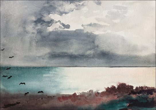 Galeria Plakatu, Plakat, Breaking Storm, Coast of Maine, Winslow Homer, 59,4x42 cm Galeria Plakatu
