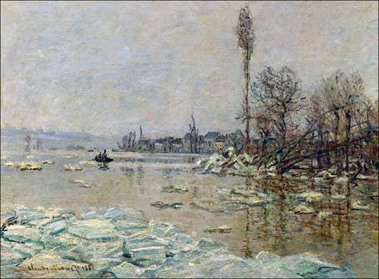 Galeria Plakatu, Plakat, Breakup of ice, Claude Monet, 30x20 cm Galeria Plakatu