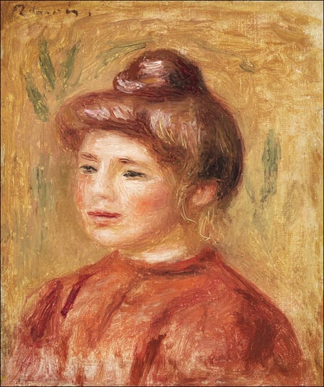 Galeria Plakatu, Plakat, Bust of Woman in Red, Pierre-Auguste Renoir, 20x30 cm Galeria Plakatu