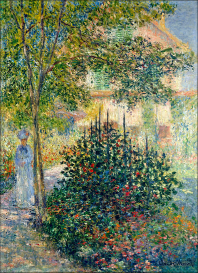 Galeria Plakatu, Plakat, Camille monet in the garden at the house in argenteuil, Claude Monet, 61x91,5 cm Galeria Plakatu