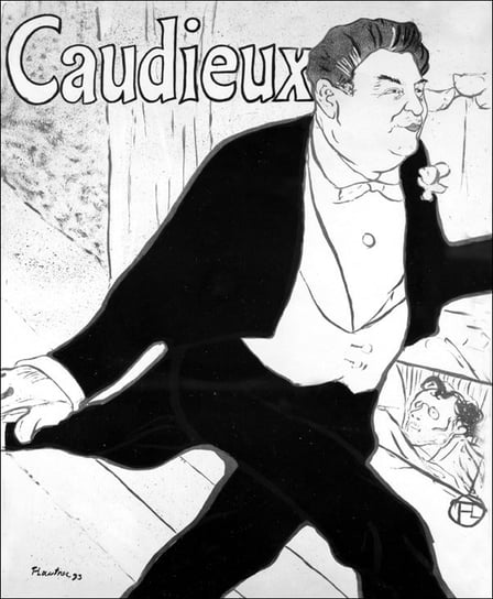 Galeria Plakatu, Plakat, Caudieux, Henri de Toulouse-Lautrec, 50x70 cm Galeria Plakatu