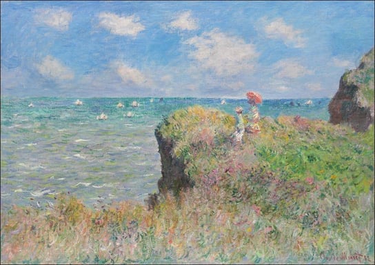 Galeria Plakatu, Plakat, Cliff Walk at Pourville, Claude Monet, 29,7x21 cm Galeria Plakatu