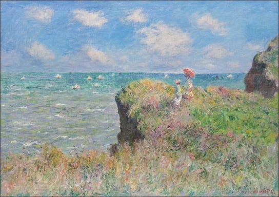 Galeria Plakatu, Plakat, Cliff Walk at Pourville, Claude Monet, 30x20 cm Galeria Plakatu