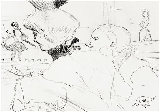 Galeria Plakatu, Plakat, Couple at a Café Concert, Henri De Toulouse-Lautrec, 84,1x59,4 cm Galeria Plakatu