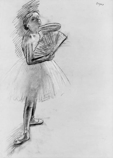 Galeria Plakatu, Plakat, Dancer With A Fan, Edgar Degas, 40x60 cm Galeria Plakatu