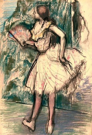 Galeria Plakatu, Plakat, Dancer With A Fan , Edgar Degas, 42x59,4 cm Galeria Plakatu