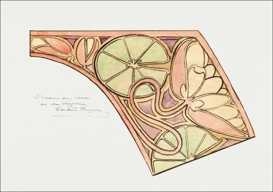 Galeria Plakatu, Plakat, Decor of the basin rim of the Fouquet boutique fountain, Alphonse Maria Mucha, 100x70 cm Galeria Plakatu