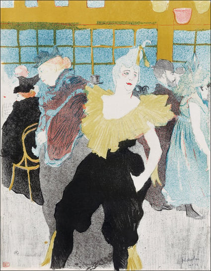 Galeria Plakatu, Plakat, Elles: The Clownesse, Henri De Toulouse-Lautrec, 21x29,7 cm Galeria Plakatu
