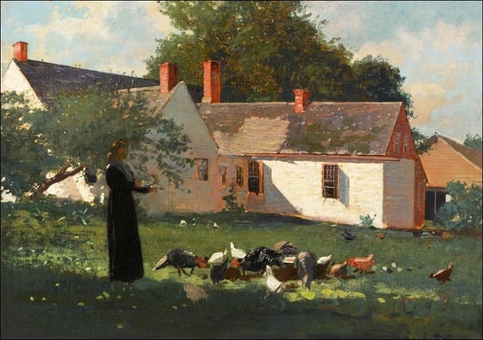 Galeria Plakatu, Plakat, Farmyard Scen, Winslow Homer, 84,1x59,4 cm Galeria Plakatu