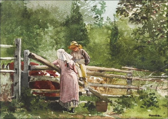 Galeria Plakatu, Plakat, Feeding Time, Winslow Homer, 100x70 cm Galeria Plakatu