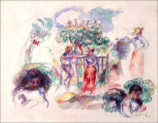 Galeria Plakatu, Plakat, Figures Under A Tree, Auguste Renoir, 59,4x42 cm Galeria Plakatu